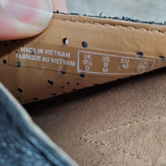 Clarks Shoes Womens Size 9 Black Leather Helio Corridor Wedge Sandals - Picture 3 of 10